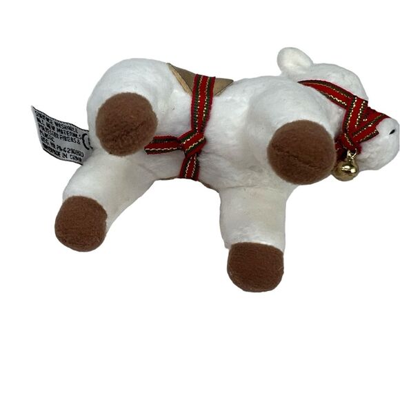 Aurora Plush White Horse Pony Ornament Collectible Christmas - Picture 4 of 7